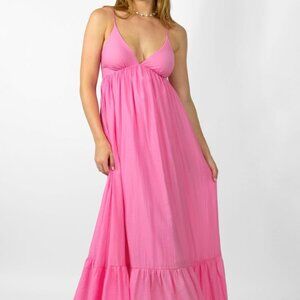 Grey Bandit Pink Shine Bright Maxi Dress